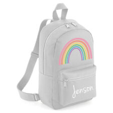 Mochila arco-íris personalizada colorida meninas meninos volta às aulas berçário #MBCR comprar usado  Enviando para Brazil