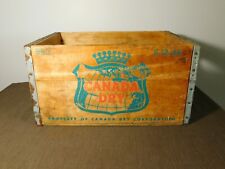 VINTAGE 16" X 11" X 8 1/2" 1964 CANADA DRY SODA WOOD BOX for sale  Shipping to South Africa