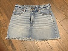 Mini-saia jeans American Eagle anos 90 cintura alta elástica 6 comprar usado  Enviando para Brazil