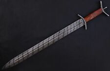 Usado, Hermosa espada de acero de Damasco hecha a mano con mango de madera de rosa segunda mano  Embacar hacia Argentina