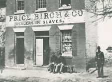 UNION SOLDIERS OUTSIDE BUILDING OF SLAVE DEALER. AMERICAN SHAME. 2 SET. for sale  Shipping to South Africa