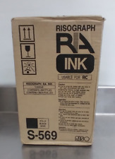 Risograph RA Ink - Riso S-569 for RC - 3 Individual Black 1,000ml Cartridges, used for sale  Shipping to South Africa