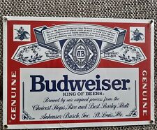 Vintage blechschild budweiser gebraucht kaufen  Paderborn