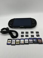 Sony PS Vita preto PCH-2000 com 3 jogos aleatórios e cartão de memória de 8GB e cabo USB SONY comprar usado  Enviando para Brazil