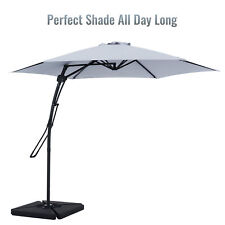 3(M) Cantilever Garden Umbrella 3 Metre Hanging Patio Parasol for Outdoor Shade for sale  LICHFIELD