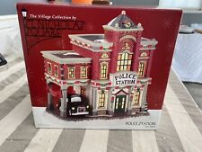 Vintage 2003 St Nicholas Square “Police Station” Lighted Christmas House Rare for sale  Greer
