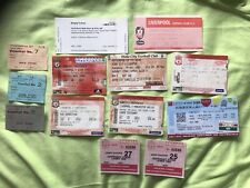 Liverpool ticket stubs for sale  KETTERING