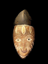 Mask  Carved Wood Tribal African Carved Wooden Art Masks Songola -t5607 for sale  Shipping to South Africa