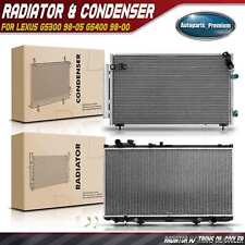 Kit de refrigeração de radiador e condensador CA para Lexus GS300 98-05 GS400 98-00 3.0L 4.0L comprar usado  Enviando para Brazil
