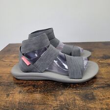Sandálias femininas Columbia 9 cinza cinza barraca alça elástica no tornozelo ao ar livre 4534 comprar usado  Enviando para Brazil