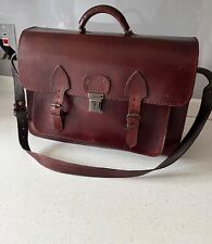 Leather messenger bag for sale  Shipping to Ireland