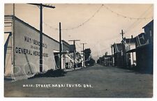 HARRISBURG OR Oregon STREET SCENE Hotel Furniture General Store Real Photo RPPC for sale  Shipping to South Africa