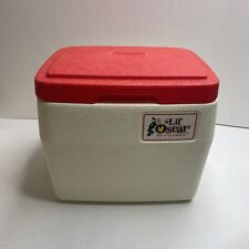 Vintage 1980's Coleman Lil' Oscar Cooler Lunch Box Model #5272 with Red Lid for sale  Shipping to South Africa