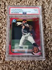 Marco Luciano 2022 Bowman Chrome Prospect Red Refractor 2/5 Psa 9 Giants for sale  Shipping to South Africa