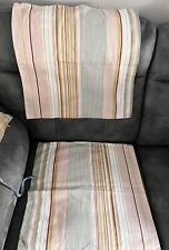 Used, IKEA Solmott Cushion Covers x2  20" x 20" Striped 100% Cotton VGC for sale  Shipping to South Africa