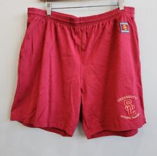 Vintage Team USC TROJANS Embroidered Workout Gym Cotton Shorts Men's Size XL for sale  Shipping to South Africa