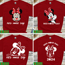 Usado, Camiseta Minnie Red Nose Day família combinando crianças meninos meninas senhoras unissex C comprar usado  Enviando para Brazil