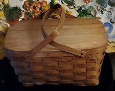 Vintage woven wooden for sale  Easton