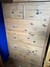 Solid pine tallboy for sale  BEDFORD