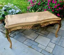 carved wood marble table for sale  Palm Springs