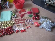 Christmas baubles tinsel for sale  THATCHAM