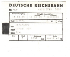 Deutsche reichsbahn fahrkarte gebraucht kaufen  Ulm