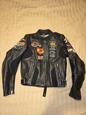 Teknik Motorcycle Leather Jacket With Patches for sale  Shipping to South Africa