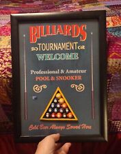 Billiards tournament wooden for sale  Effingham