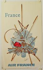Affiche Tourisme AIR FRANCE - FRANCE 1967 - illustr. MATHIEU d'occasion  La Courtine