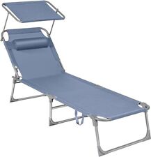 SONGMICS Sun Lounger, Deck Chair Folding, Sunbed, 193 x 53 x 29 cm, Max. Load 15 for sale  Shipping to South Africa