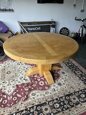 Oak round dining for sale  BEVERLEY