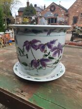 Usado, Vaso e pires chineses de porcelana pintados à mão Jardiniere plantador  comprar usado  Enviando para Brazil