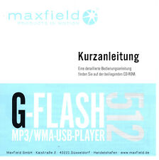 Kurzanleitung maxfield flash gebraucht kaufen  Zell