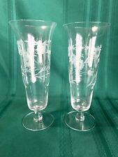 Pair crystal floral for sale  Moses Lake