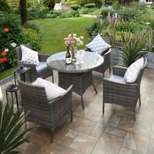 5pcs rattan dining for sale  Shipping to Ireland