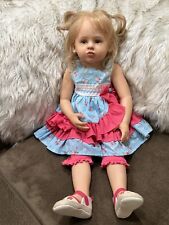 Usado, Boneca infantil loira renascida vinil 31 polegadas por Emilia B cabelo enraizado comprar usado  Enviando para Brazil