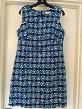 Lesley Evers Blue print Sleeveless Cotton Spandex Dress XL for sale  Shipping to South Africa