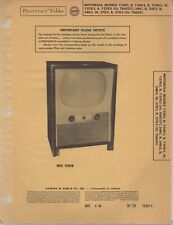 1954 MOTOROLA Y24K1 MANUAL DE SERVIÇO DE TELEVISÃO TV fotofato Y24K2 Y24K3 Y27K2 +++ comprar usado  Enviando para Brazil