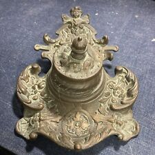Antico calamaio bronzo usato  Italia