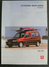 Brochure citroen berlingo d'occasion  France