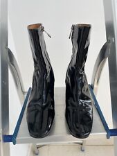 BOTINES MAISON MARGIELA CHAROL NEGRO CON TACONES BLANCOS segunda mano  Embacar hacia Argentina