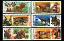 sCUBA Sc# 4276-4281 ANIMAIS SELVAGENS macaco urso lobo leão CPL CONJUNTO de 6 2002 MNH comprar usado  Enviando para Brazil