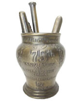 Schering Lambda Kappa Sigma Mortar Canister Bowl & Pestles 75th Anniversary for sale  Shipping to Ireland