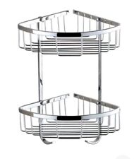 Used, STAINLESS STEEL CORNER SHOWER CADDY BATHROOM STORAGE SHELF ORGANIZER BASKET for sale  Shipping to South Africa