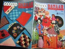 Vintage Patons Bazaar Crochê e Tricô Padrão Livro: 50 presentes e brinquedos para fazer comprar usado  Enviando para Brazil