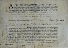 1759 rare certificat d'occasion  France