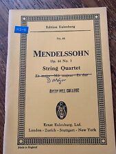 Mendelssohn string quartet for sale  HEREFORD