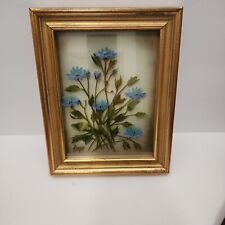 Edmond J Nogar Original "Wildflowers"Dimensional Oil Painting on Plate Glass Art for sale  Shipping to South Africa