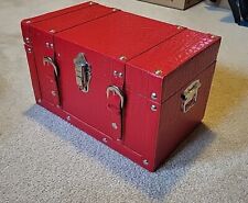 Red texture trunk for sale  Shipping to Ireland