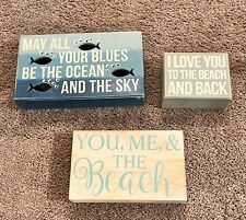 Wooden beach signs for sale  Shipping to Ireland